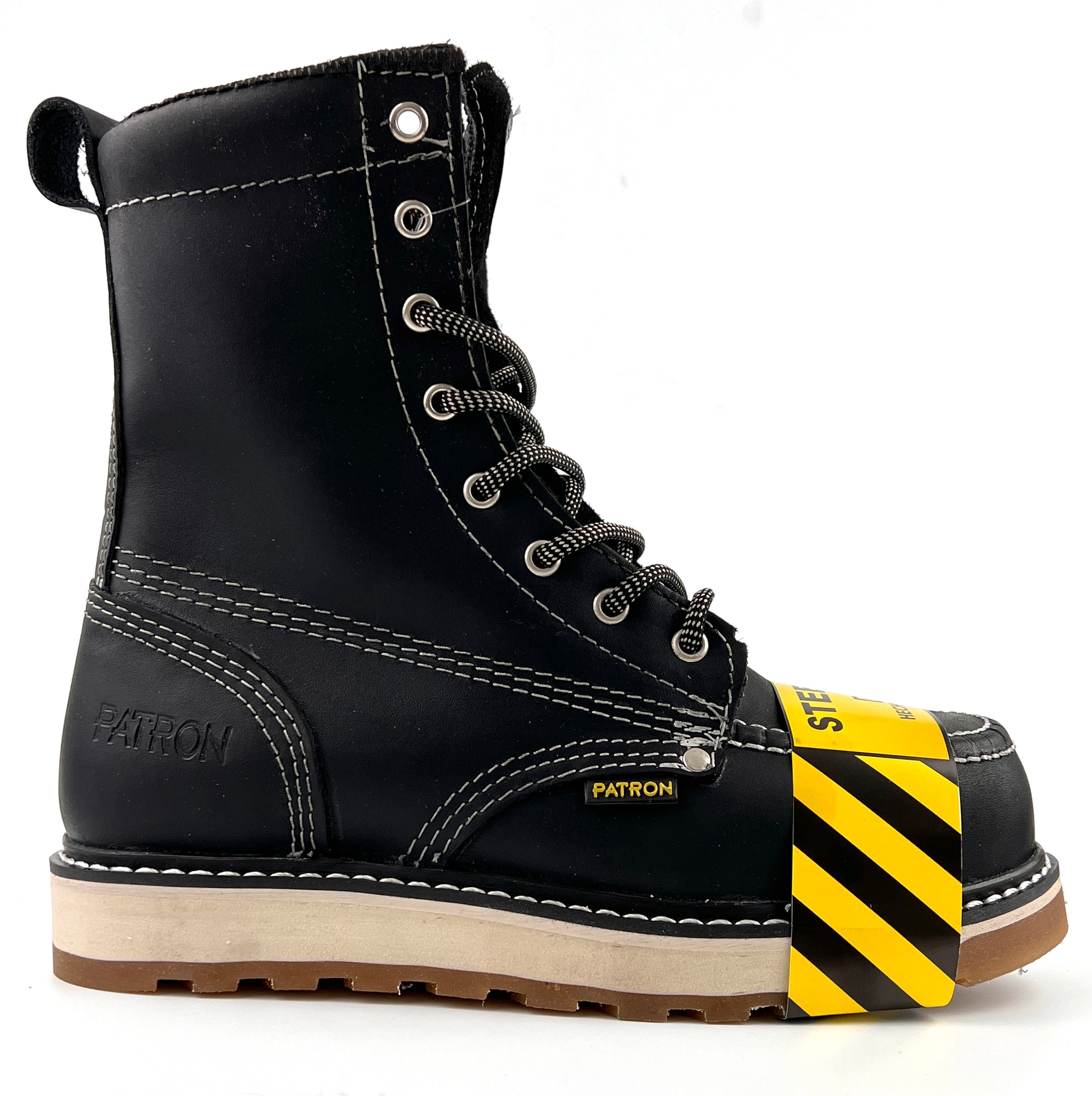 415 Steel Toe Black Patron Botas